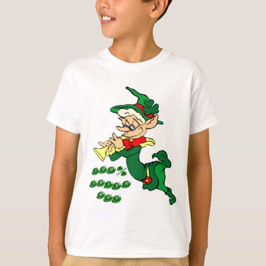 100%アイリッシュボーイシャツ Tシャツ (正面)