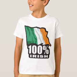 100% アイリッシュ 誇りを持ってアイリッシュであることを Tシャツ