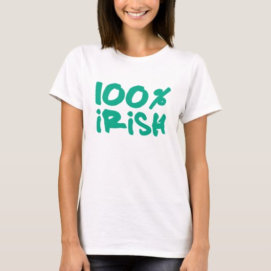 100% アイリッシュ Tシャツ (正面)