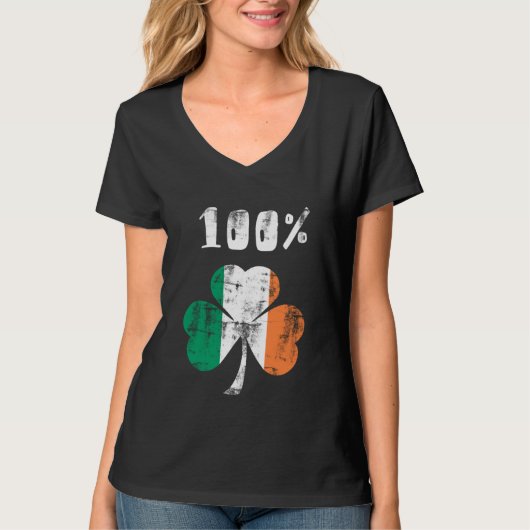100% アイリッシュ Tシャツ (正面)