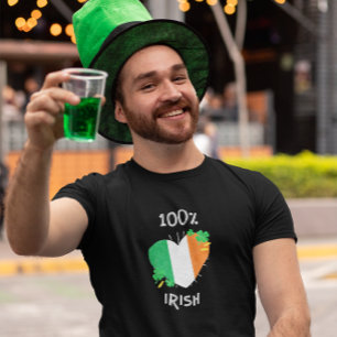 100%アイルランドの聖パトリックの日 Tシャツ