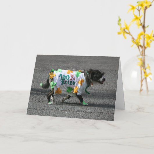 100%アイルランド語 カード (黄色い花)