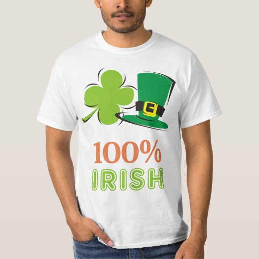 100%アイルランド語 Tシャツ (正面)