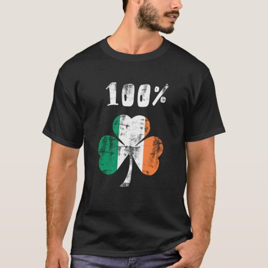 100%アイルランド語 Tシャツ (正面)