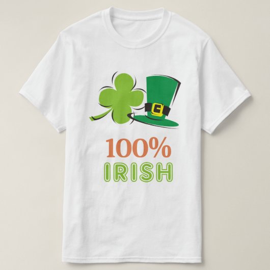 100%アイルランド語 Tシャツ (デザイン正面)