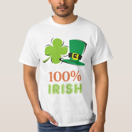 100%アイルランド語 Tシャツ (正面)