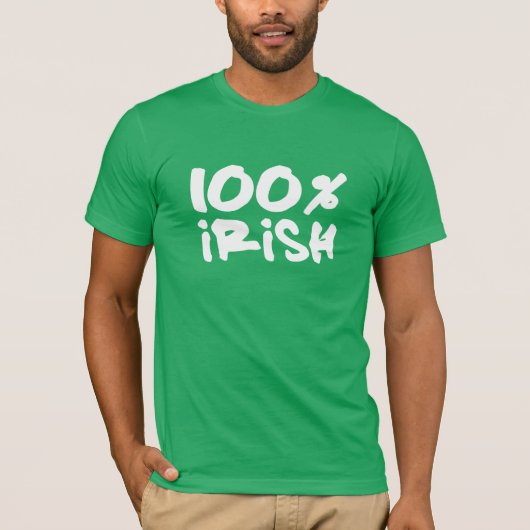 100%アイルランド語 Tシャツ (正面)