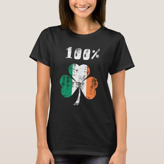 100%アイルランド語 Tシャツ (正面)