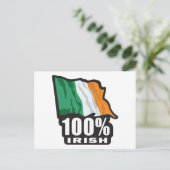 100%アイルランド/アイルランド国旗 ポストカード (スタンド正面)