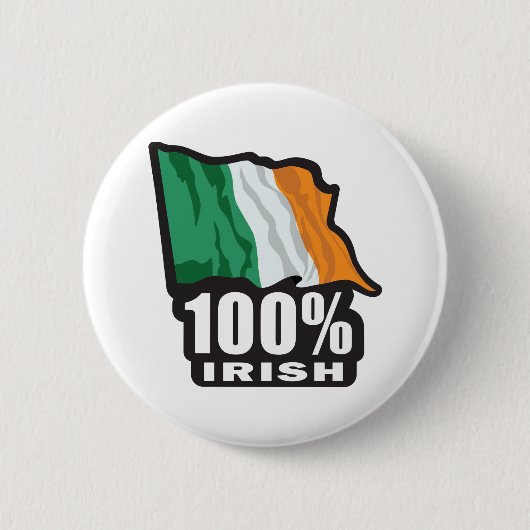 100%アイルランド 缶バッジ (正面)