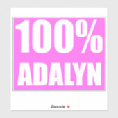 100% アダリン シール (シート)