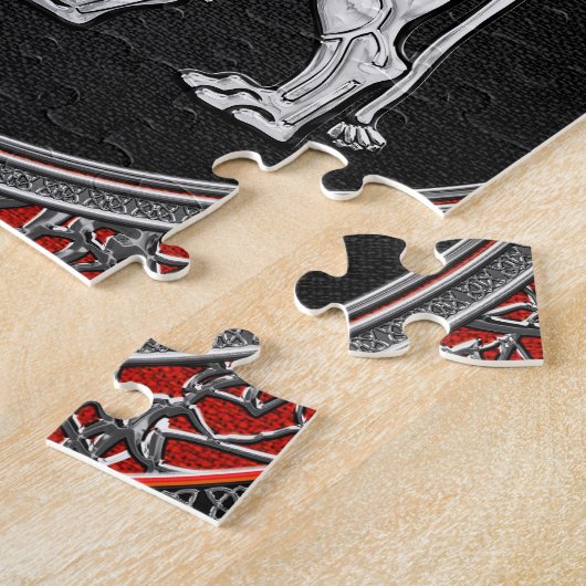 [100]アッシリア翼獅子銀 ジグソーパズル (側面)