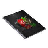 [100]アフガニスタン：COA、国旗と地図 ノートブック (右側)