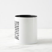 100%アメリカ合衆国0%自由主義の共和党アメリカ国旗 マグカップ (中央)