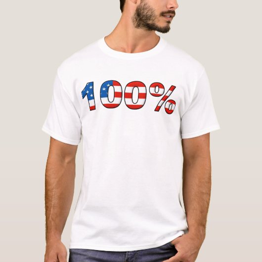 100%アメリカTシャツ Tシャツ (正面)