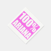 100%アリアナ名 スタンダードカクテルナプキン (角)