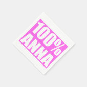 100%アンナ名 スタンダードカクテルナプキン (角)