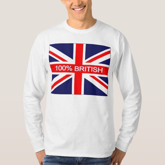 100%イギリス Tシャツ (正面)