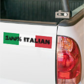 100%イタリアステッカー バンパーステッカー (トラック上)