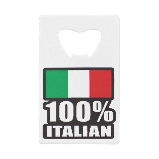 100%-イタリアン クレジットカード栓抜き (正面)