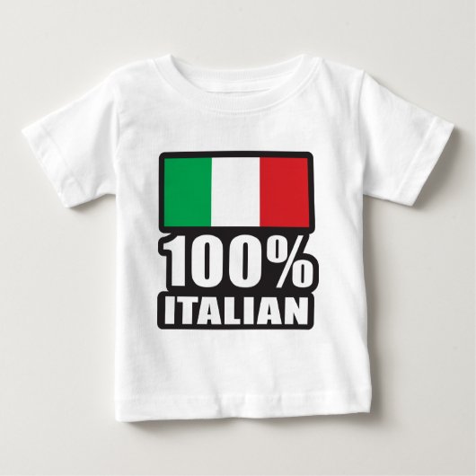 100% イタリアン ベビーTシャツ (正面)