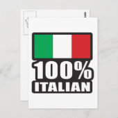 100% イタリアン ポストカード (正面/裏面)