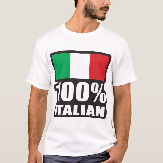 100%-イタリアン Tシャツ (正面)
