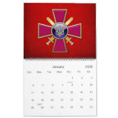 [100]ウクライナの地上軍エンブレム カレンダー (1月 2026)