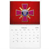 [100]ウクライナの地上軍エンブレム カレンダー (2月 2026)