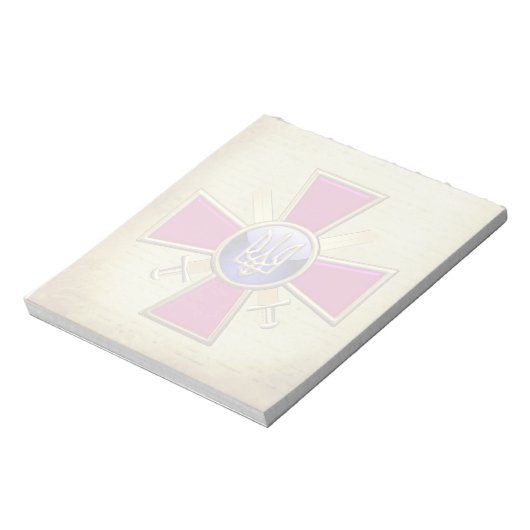 [100]ウクライナの地上軍エンブレム ノートパッド (回転)