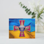 [100]ウクライナ空軍エンブレム ポストカード (スタンド正面)