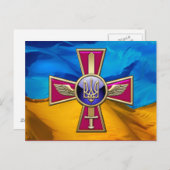 [100]ウクライナ空軍エンブレム ポストカード (正面/裏面)