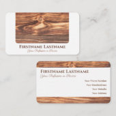 100%エレガント天然木オーガニックスタイル 名刺 (正面/裏面)