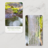 100%エレガント天然緑オーガニック園池 名刺 (正面/裏面)