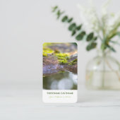 100%エレガント天然緑オーガニック園池 名刺 (スタンド正面)