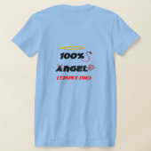 100%エンジェルTシャツ Tシャツ (レイダウン裏面)