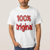 100%オリジナル価値Tシャツ Tシャツ (正面)
