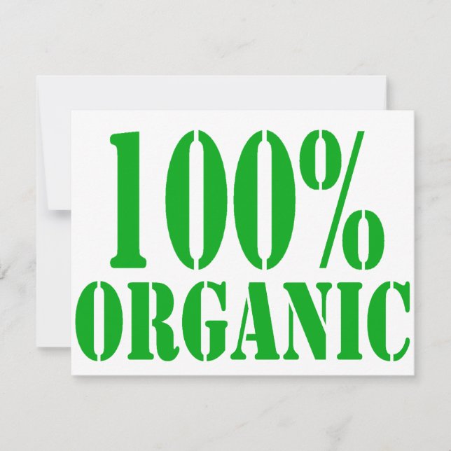 100% オーガニック (正面)