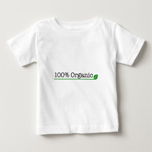 100% オーガニック ベビーTシャツ (正面)