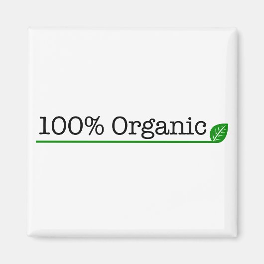 100% オーガニック マグネット (正面)