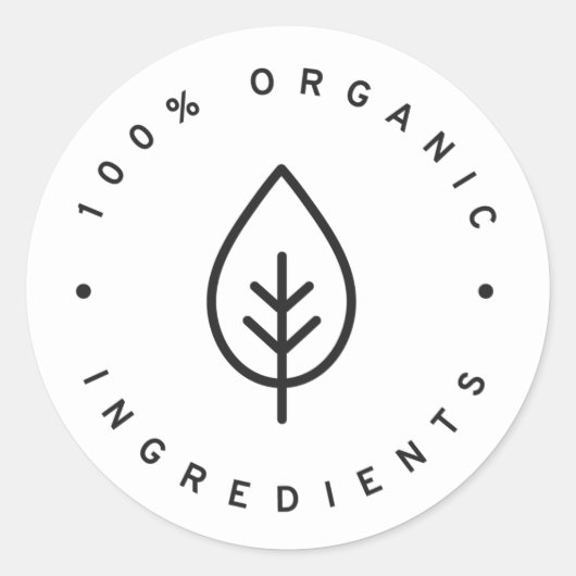100% オーガニック ラウンドシール (正面)