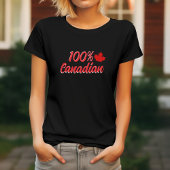 100% カナダ人 Tシャツ