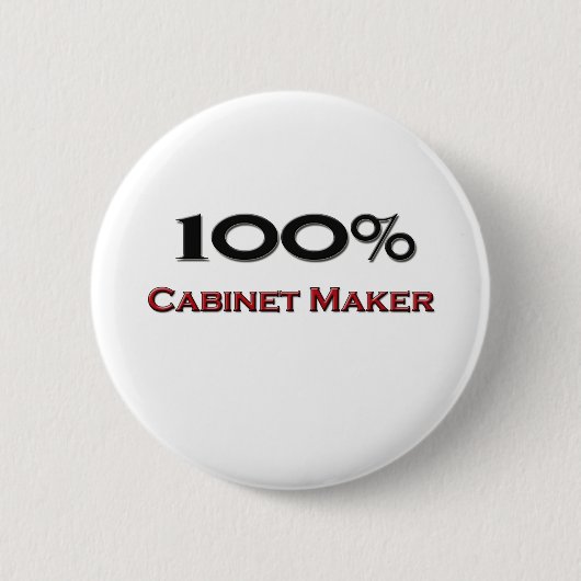 100%キャビネットメーカー 缶バッジ (正面)