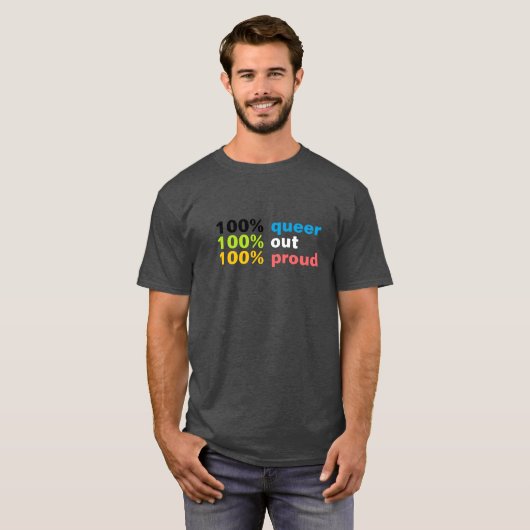 100% クィア 2 Tシャツ (正面フル)