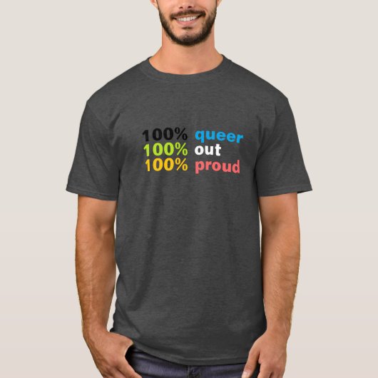 100% クィア 2 Tシャツ (正面)