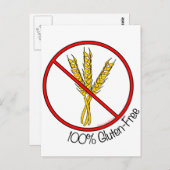 100%グルテンフリー ポストカード (正面/裏面)
