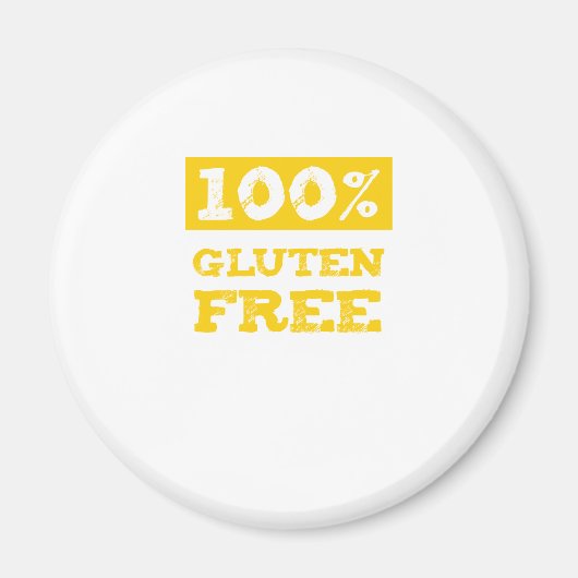 100%グルテンフリー マグネット (正面)