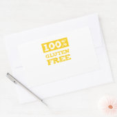 100%グルテンフリー 長方形シール (封筒)