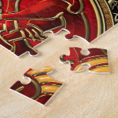 [100]ケルトの宝物 – 金ゴールド上の3匹の犬 ジグソーパズル (側面)