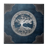 [100]ケルトの生命の木[銀] タイル (正面)